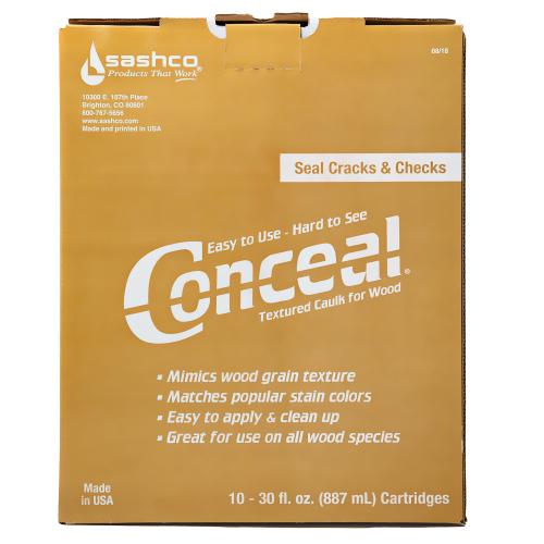 Conceal® - Textured Wood & Log Caulk - 30 oz. Tubes