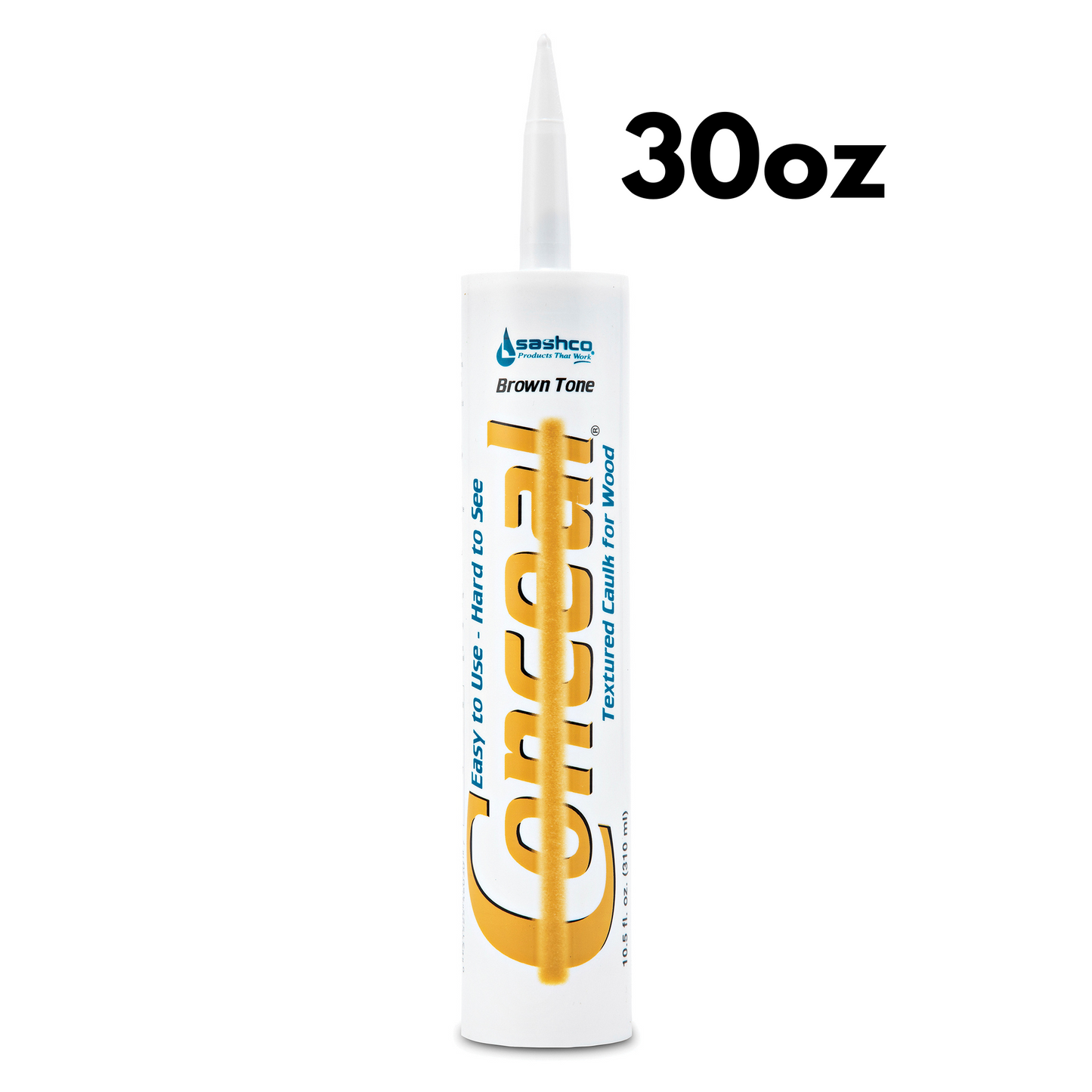 Sashco Conceal Textured Log Caulk 30oz Tube Brown Tone