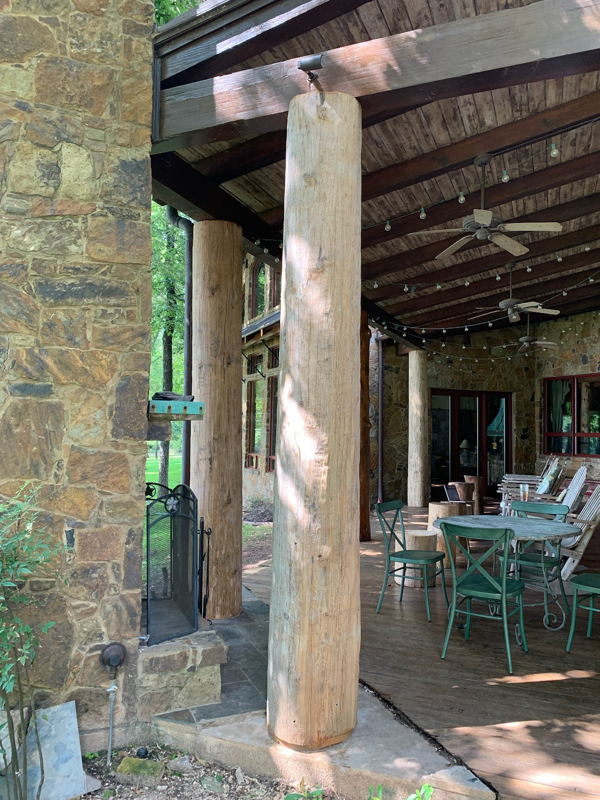 Rustic Pine Post - Peeled - #543 - Tree Trunk Column Support Pole Air-Dried