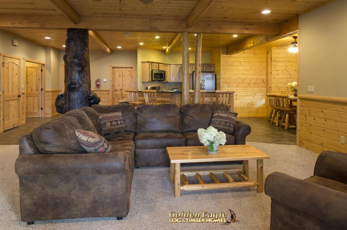 7.25" Round Log Ceiling Beam - Milled Decorative Rafter - #621 Machine Peeled Texture