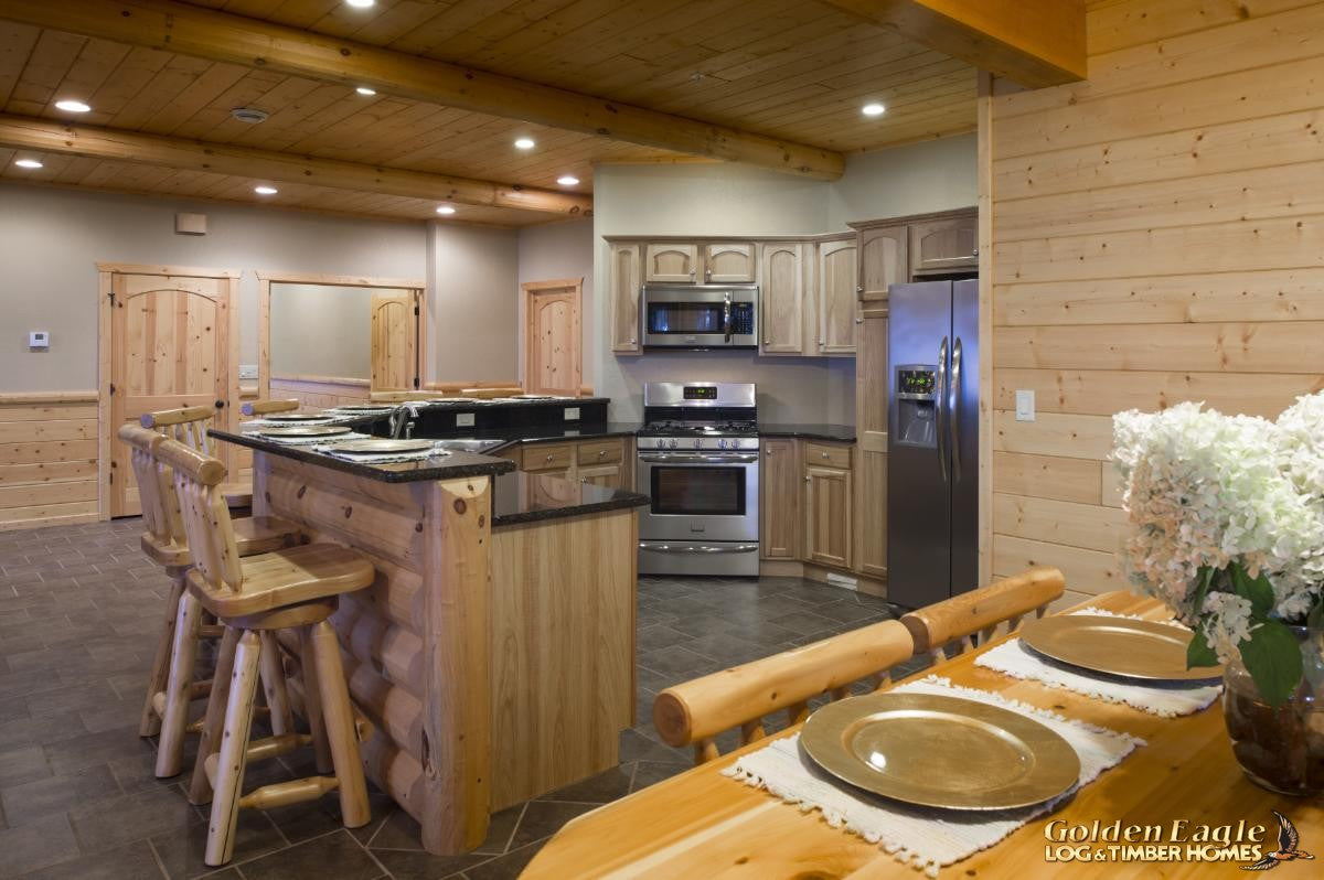 7.25" Round Log Ceiling Beam - Milled Decorative Rafter - #621 Machine Peeled Texture