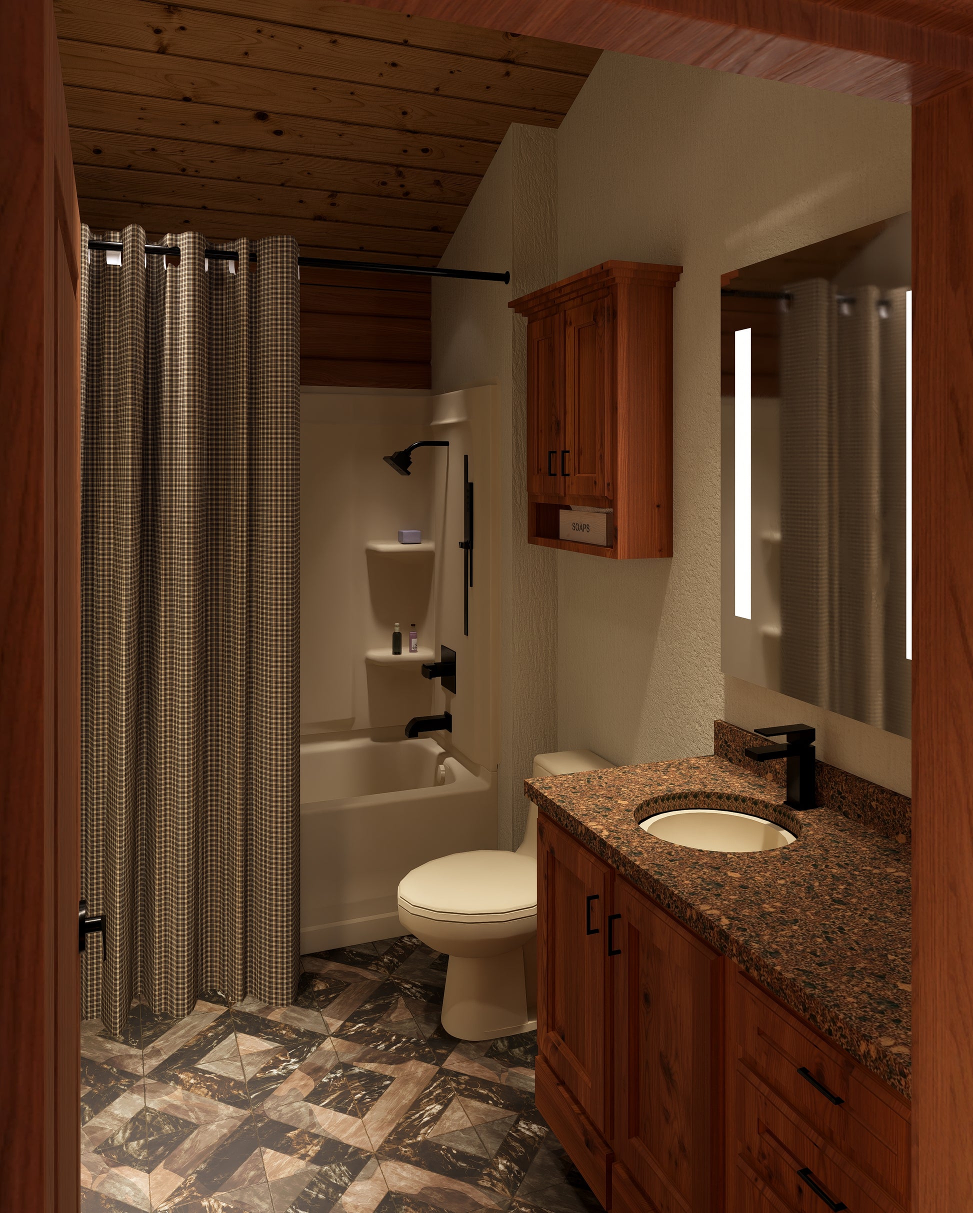 Log Cabin kit tiny home shell kit log home package hunting cabin