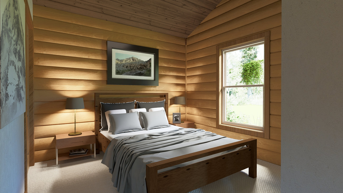 Log Cabin kit tiny home shell kit log home package hunting cabin