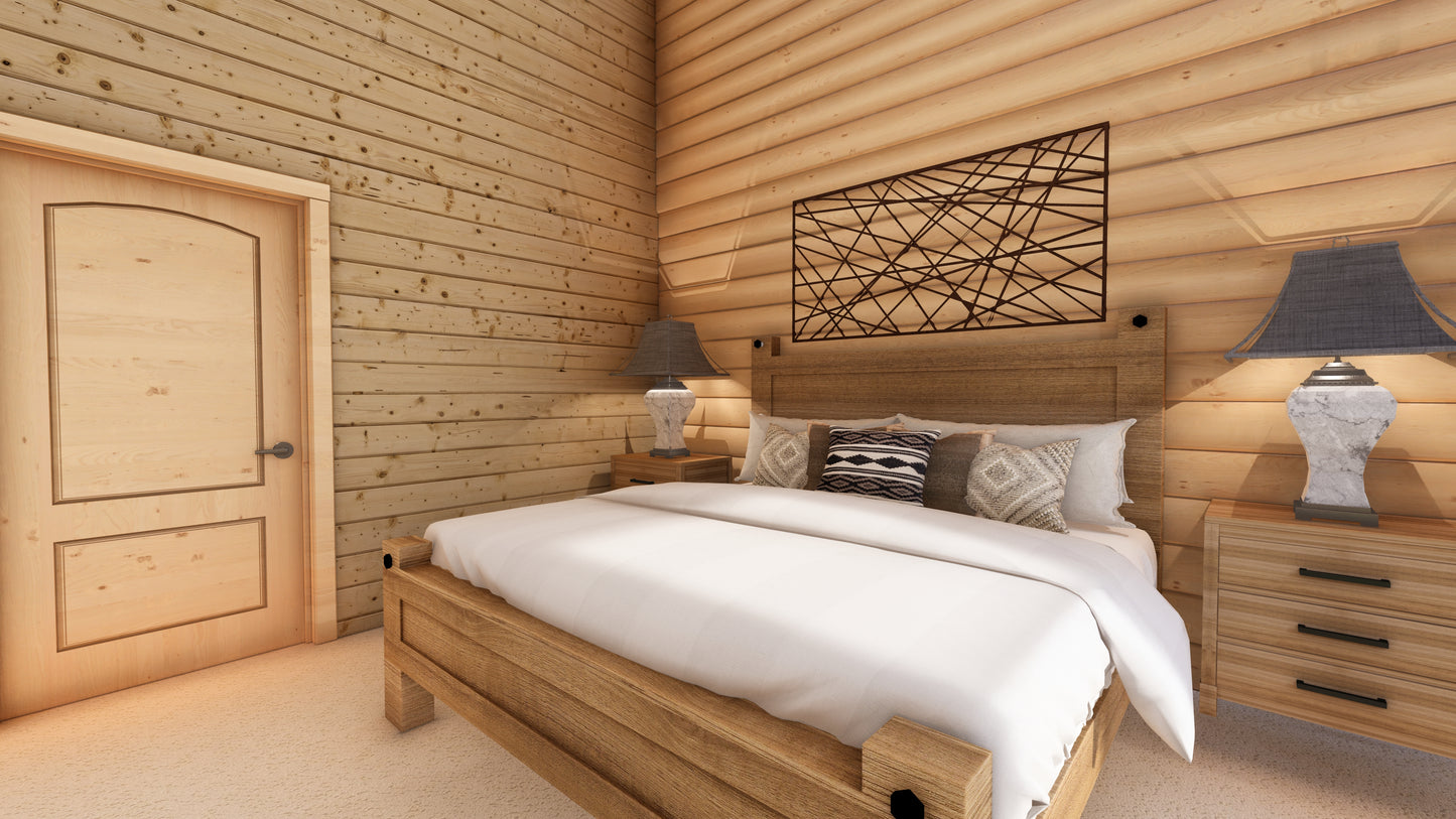 Log Cabin kit tiny home shell kit log home package hunting cabin