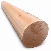 10" Milled Round Log Post - #561 Machine Peeled
