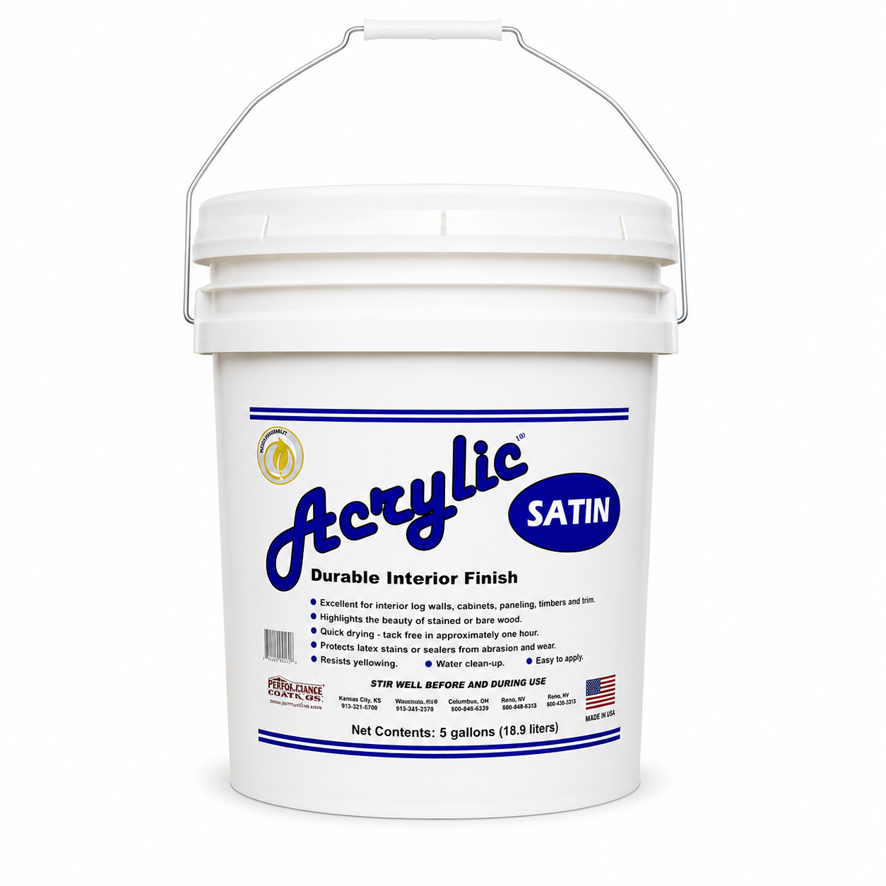 Lifeline Acrylic - Interior Wood and Log Topcoat Finish - Clear