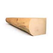Full Log Mantel - Hand-Peeled Texture - 8" x 10" - Rustic Wood Fireplace Mantel