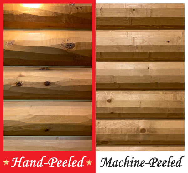 10" Milled Round Log Post - #561 Machine Peeled