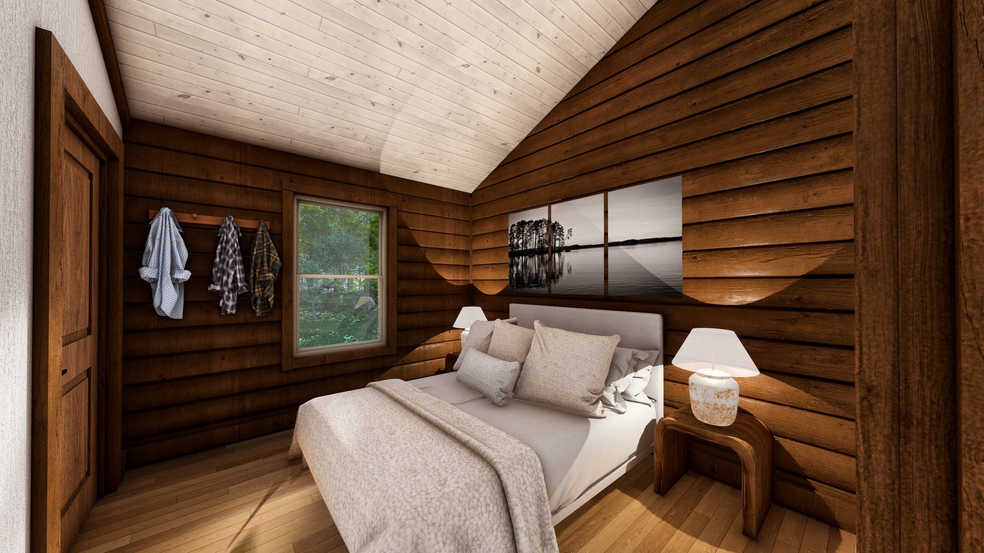 Log Cabin kit tiny home shell kit log home package