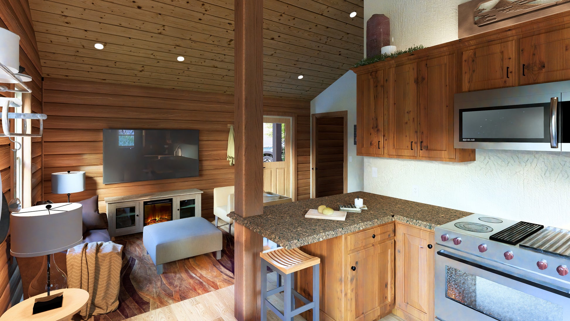 Log Cabin kit tiny home shell kit log home package hunting cabin