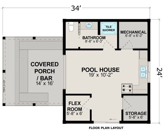 Backyard Pavilion | Pool Pavilion Kit | 24x34