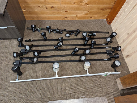 Clearance - 6' Track Lighting and an Assortment of Lights For Sale