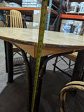 Clearance - 43" Round rustic log table and 4 chairs for sale