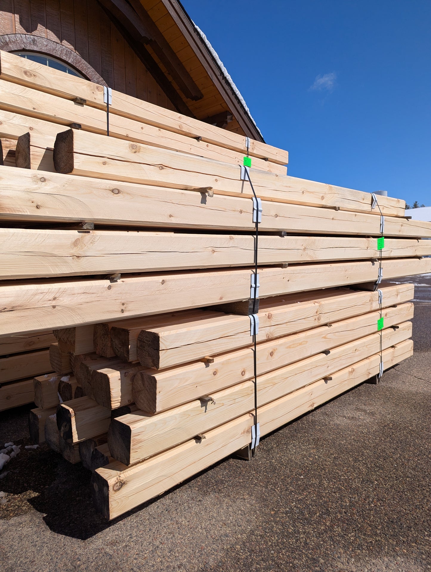 8" x 8" Super-Round D-Profile - Full Log - #135 Machine Peeled