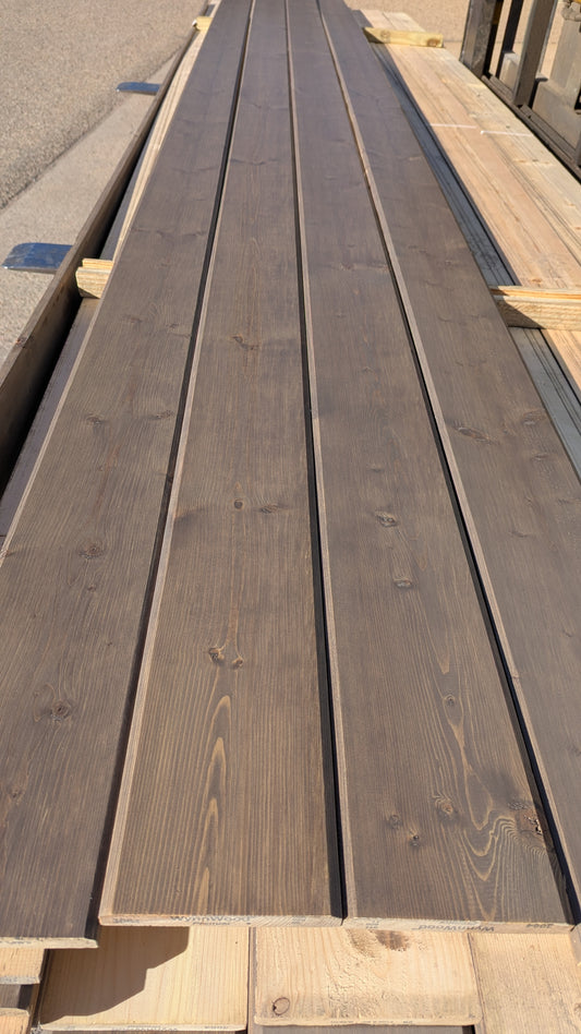 Clearance - 1" x 6" x 14' Beveled Trim - Pre-finished Graywash