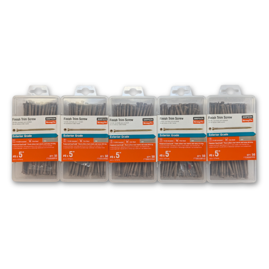 Simpson FT09500 - Exterior Grade 5" Finish Trim Screws - 50pack
