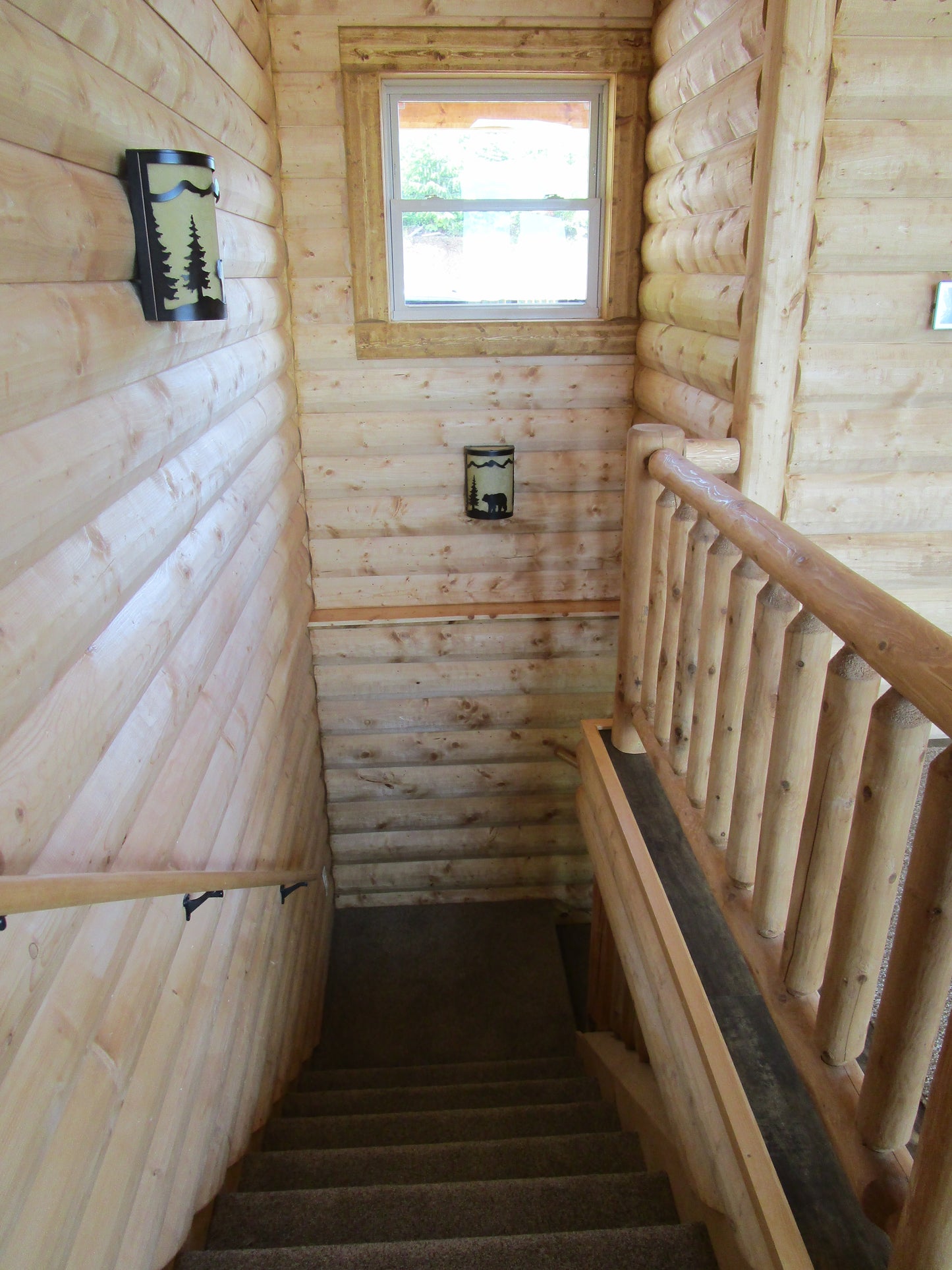 2" x 8" Milled Quarter Log Siding - Shiplap - Peeled - #409