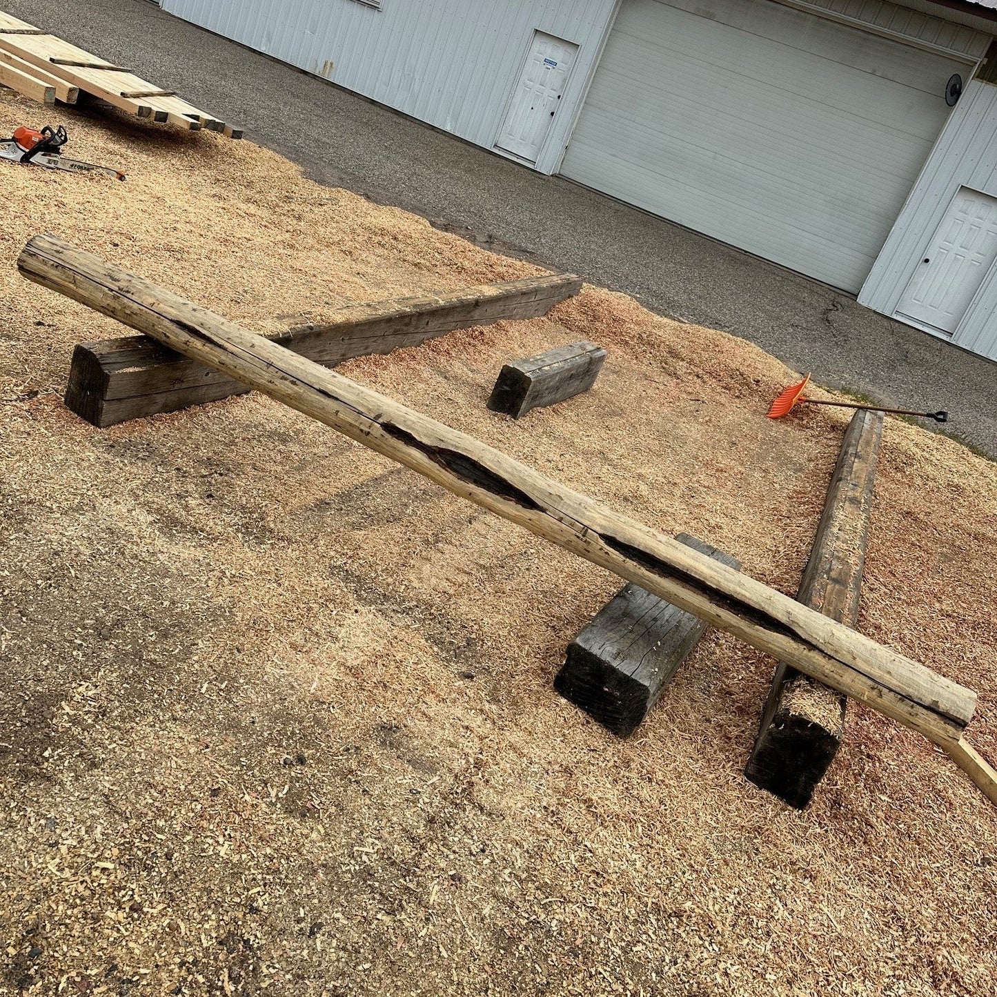 Special Character Decorative Pine Log Posts