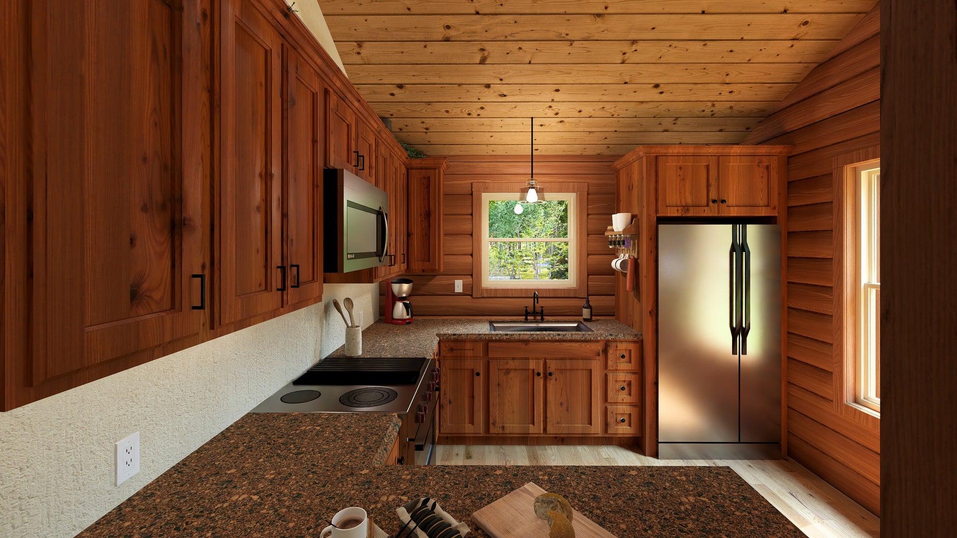 Log Cabin kit tiny home shell kit log home package hunting cabin