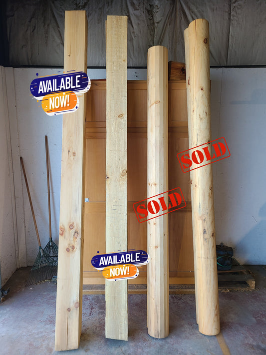 Clearance - Decorative Pine Log Post Wraps