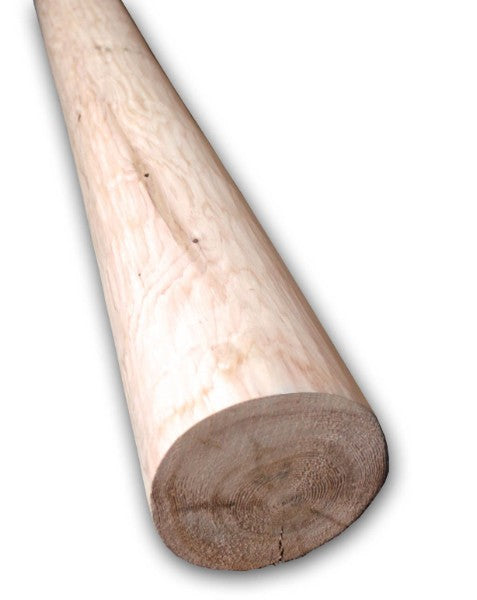 6" Rustic Peeled Log Post - Cedar - 10 ft. Length