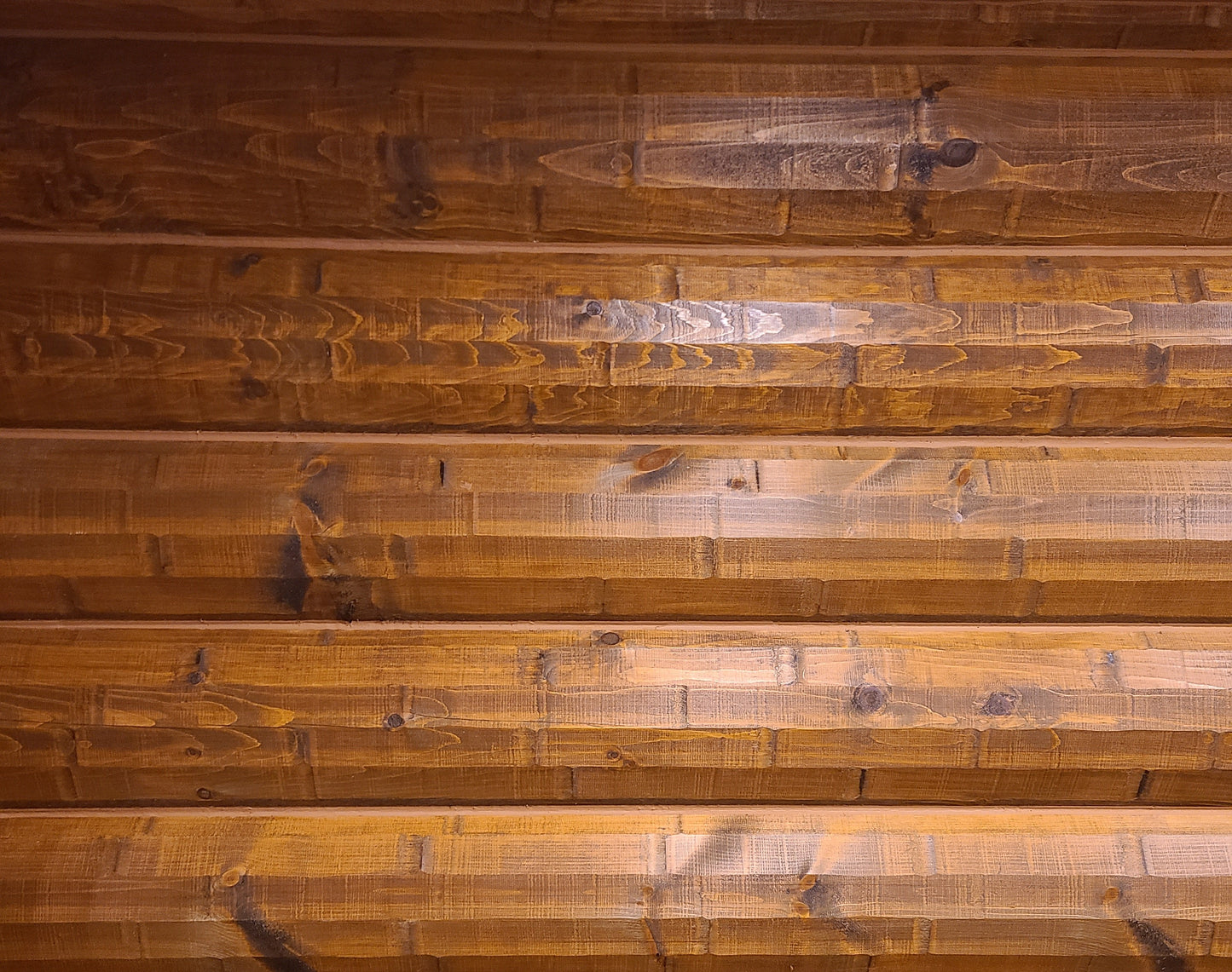 3" x 10" Super Round Quality Quarter-Log Siding - Machine-Peeled Surface - Profile #457 - Cabin-Grade