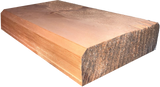 4"x12" Square Cabin Grade Half Log- Chiseled Surface - #497