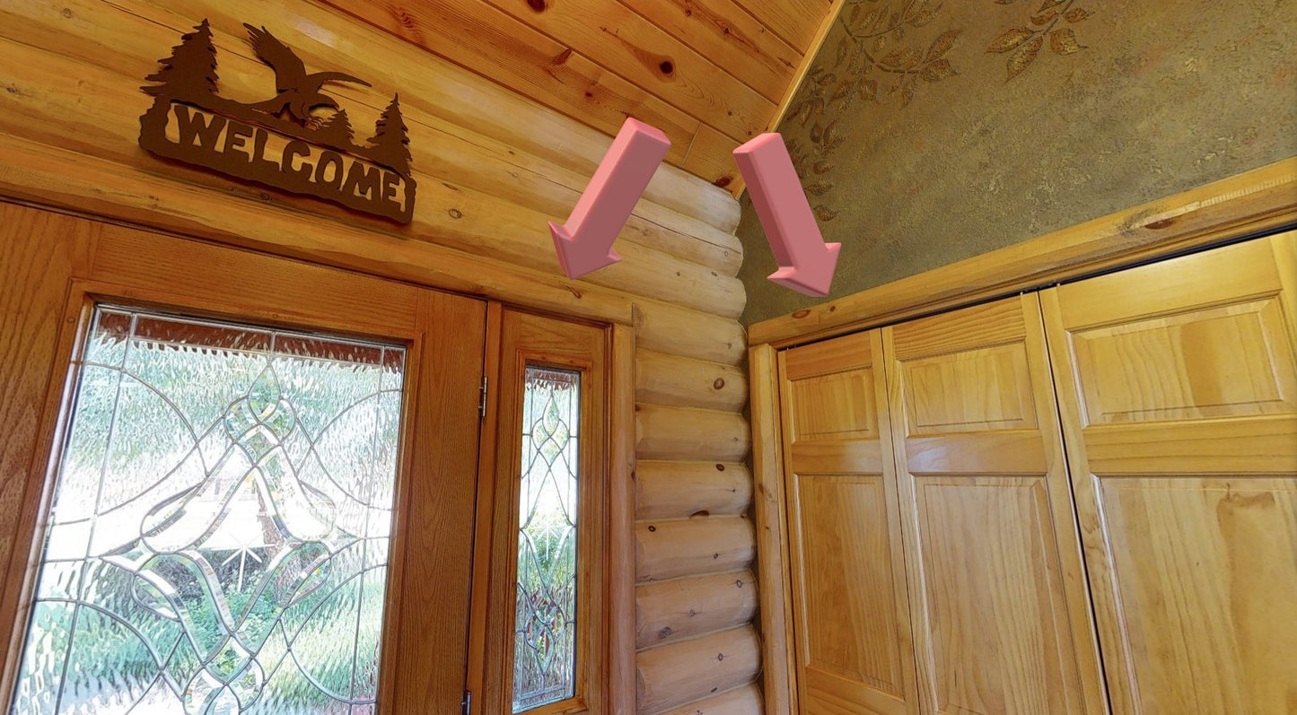 4" Log Trim - Peeled Surface - #811 - Window & Door Casing Trim and Baseboard