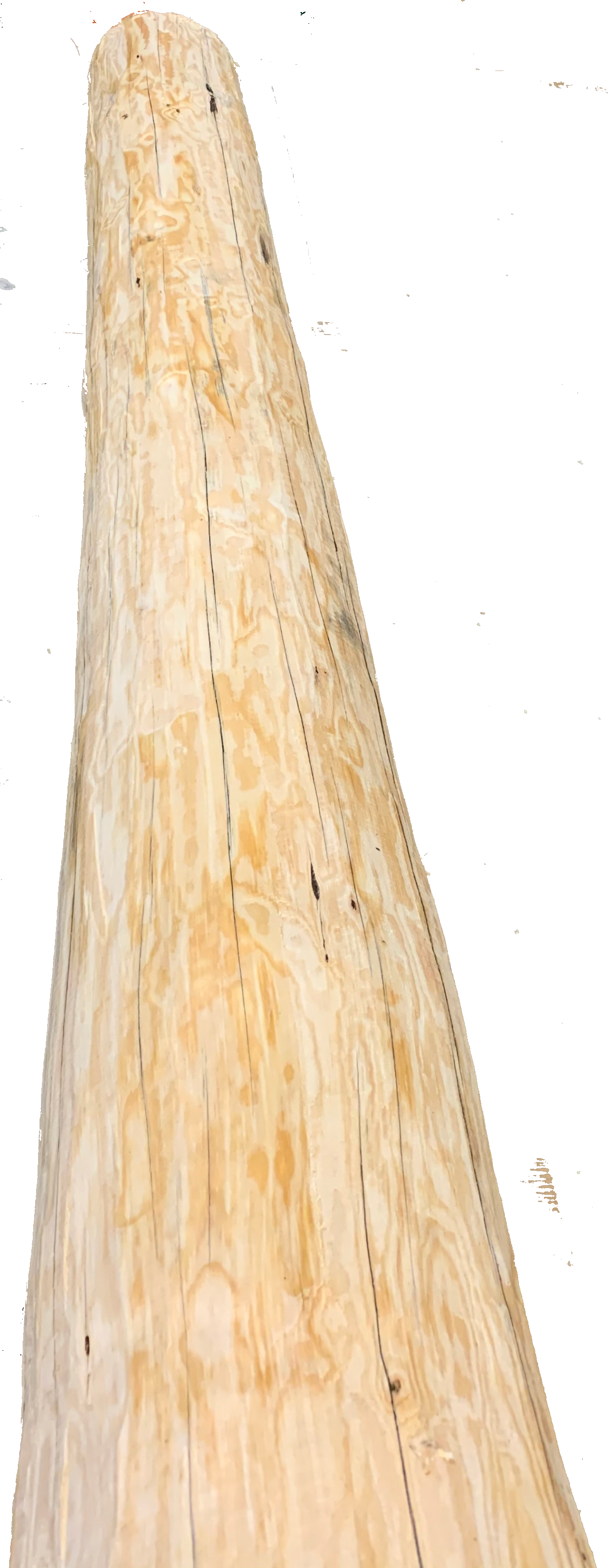 Rustic Pine Post - Peeled - #543 - Tree Trunk Column Support Pole Air-Dried