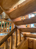 log cabin home stairs steps stairway kit ez easy stringer tread rustic