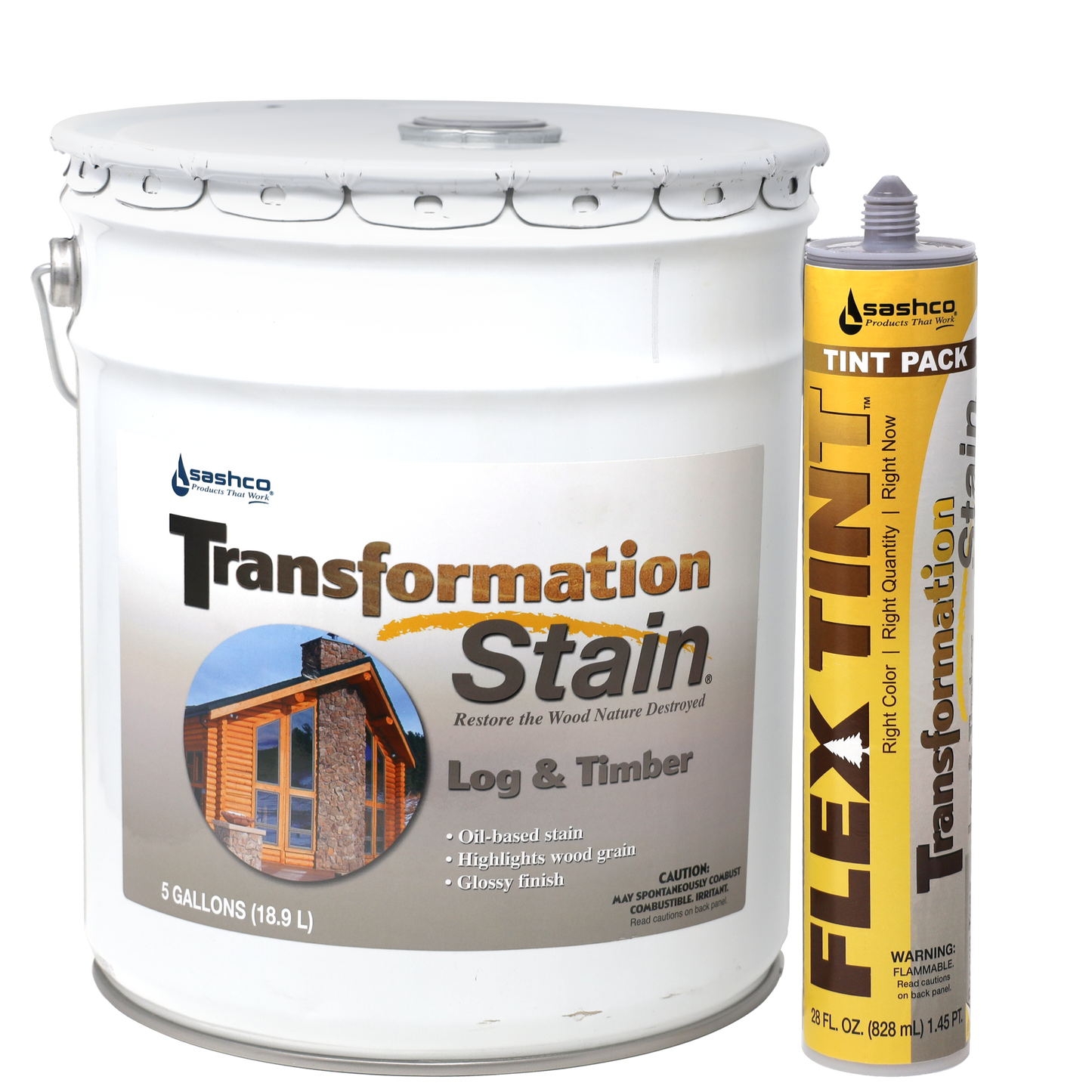 Flex Tint™ - Oil-Based - Transformation Stain® Log and Timber - Exterior Stain and Sealer