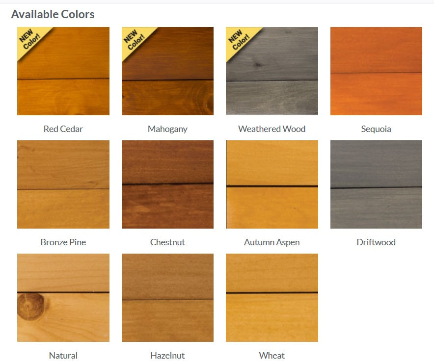 Wood Stain Samples 