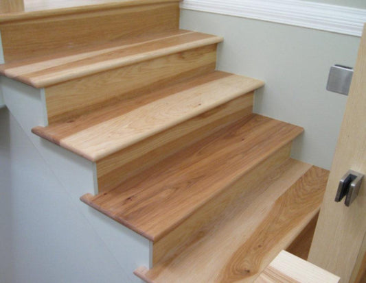 hickory hard wood hardwood parmeter log home mart golden eagle log homes timber steps stairs stairway tread treads rustic country diy do it yourself wisconsin