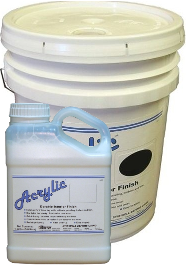 Perma Chink Lifeline Acrylic - Interior Wood and Log Topcoat Finish - Clear furniture grade clearcoat clear coat varnish log home cabin sheen gloss satin matte