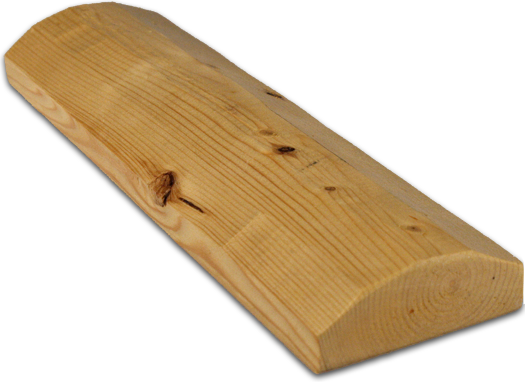 4" Log Trim - Peeled Surface - #811 - Window & Door Casing Trim and Baseboard