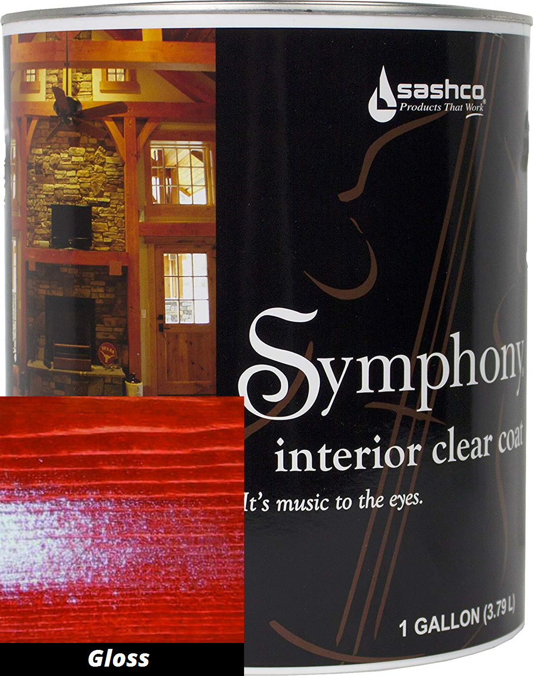 Sashco Symphony Interior Clear Coat Topcoat Gloss Satin