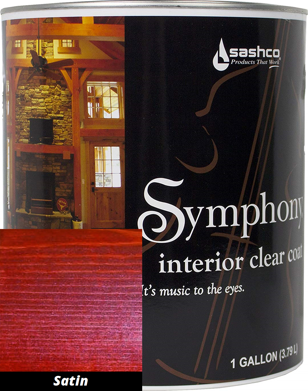 Sashco Symphony Interior Clear Coat Topcoat Satin