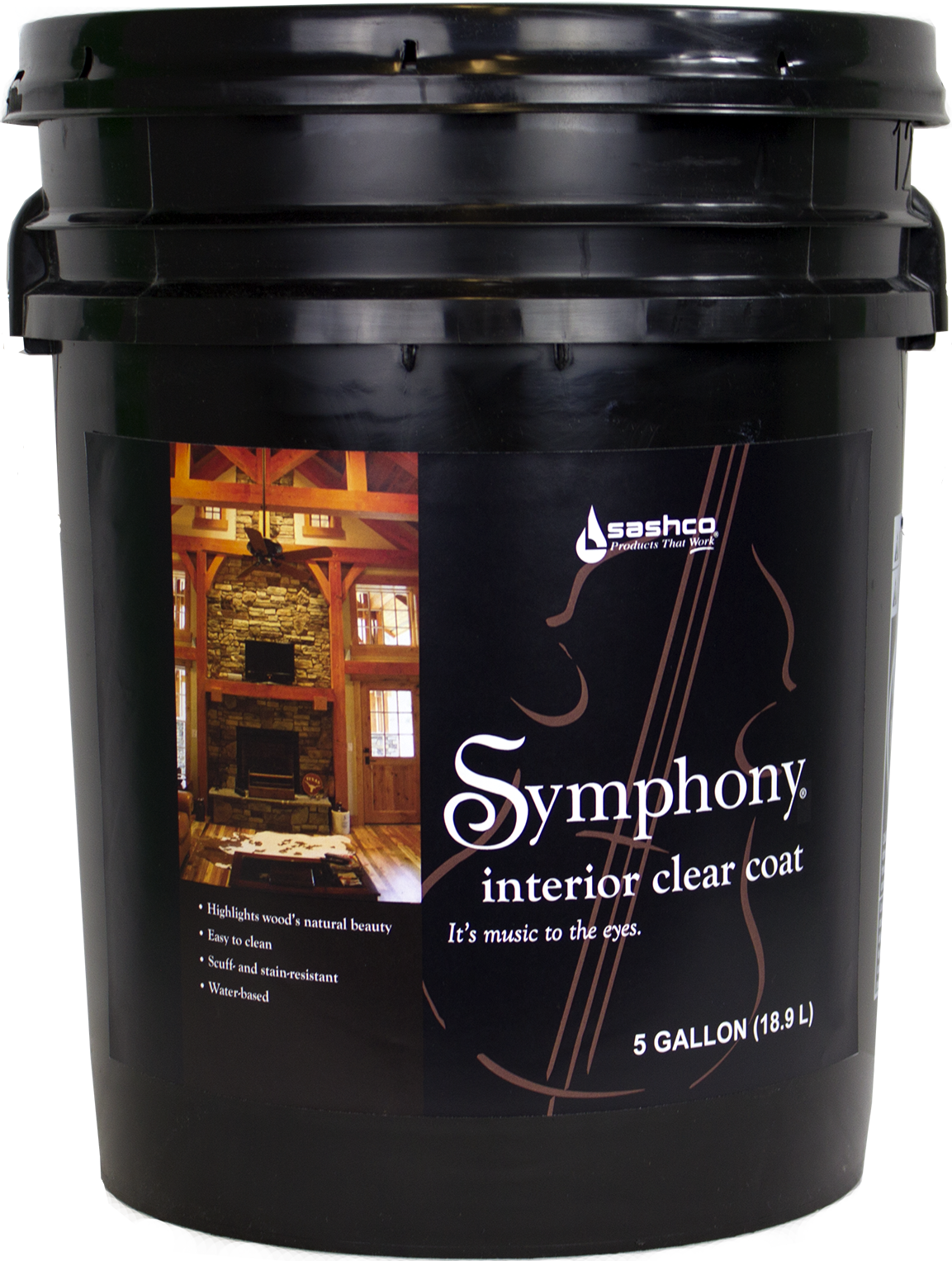 Sashco Symphony Interior Clear Coat Topcoat Gloss Satin
