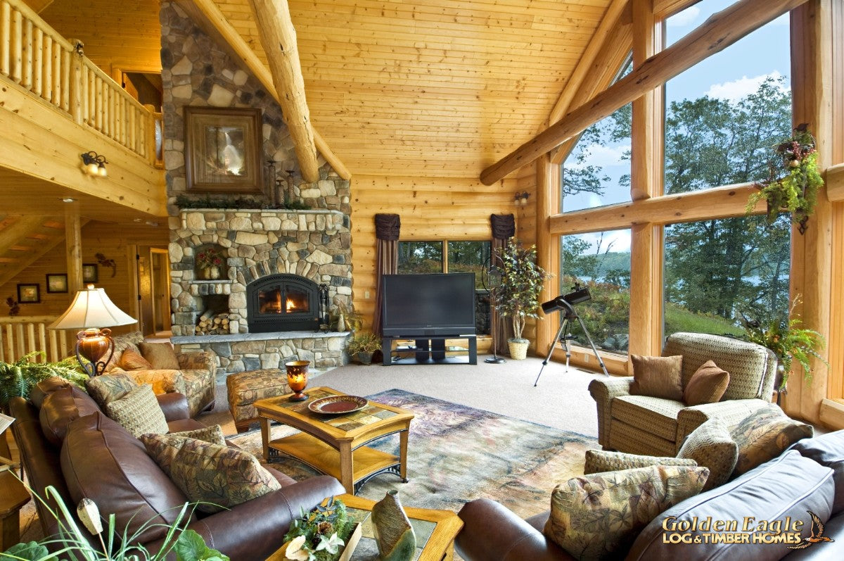 round long rustic log timber tree like tie beam beams rafter rafters ceiling great room loft pine golden eagle log home mart tod sharon jay sarah zachary zack zak zac zach parmeter beam beam beam beam beam log beam round beam tree beam