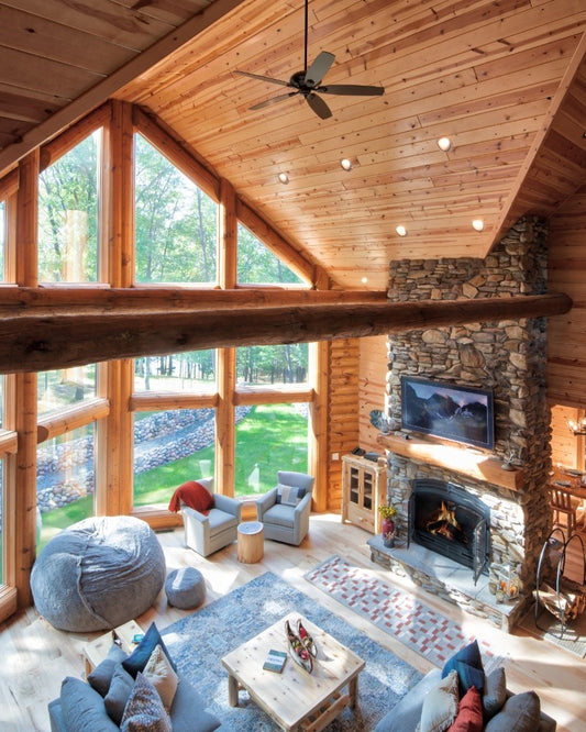 round long rustic log timber tree like tie beam beams rafter rafters ceiling great room loft pine golden eagle log home mart tod sharon jay sarah zachary zack zak zac zach parmeter beam beam beam beam beam log beam round beam tree beam