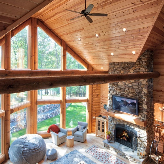 round long rustic log timber tree like tie beam beams rafter rafters ceiling great room loft pine golden eagle log home mart tod sharon jay sarah zachary zack zak zac zach parmeter beam beam beam beam beam log beam round beam tree beam