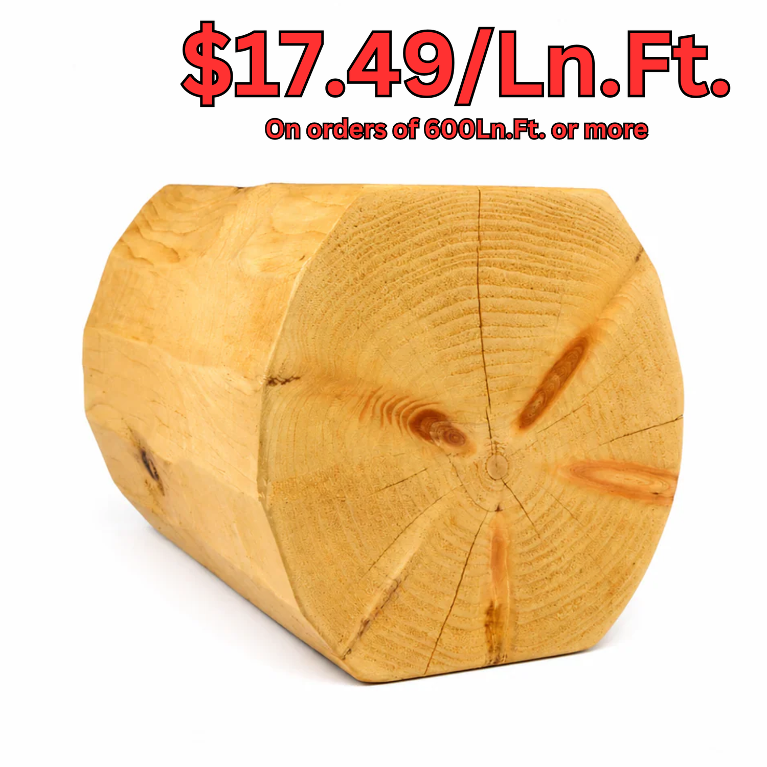 10x10 Log Bulk Discount