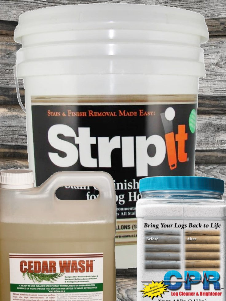 log home cleaners log home finish strippers stripper strip it cpr cedar wash wood wash wood cleaner log home wash log soap stain stripper