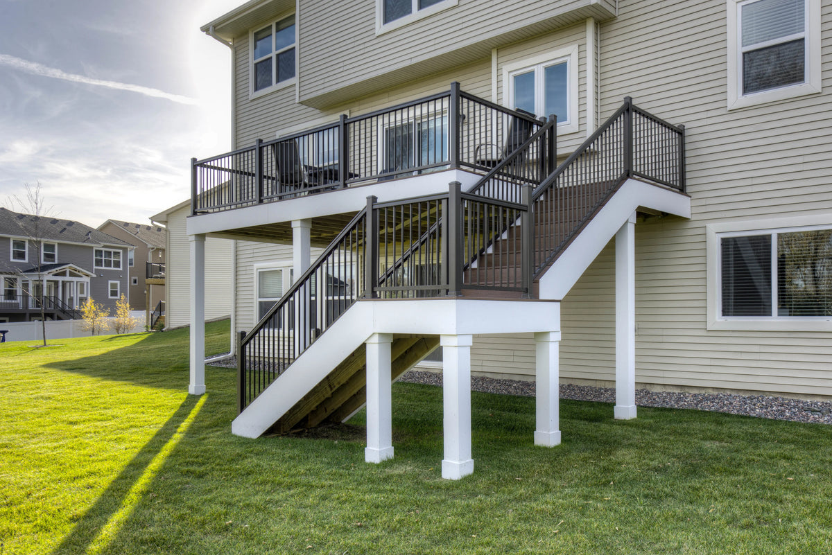 Baluster Railing System Aluminum Baluster Railing Systems – Log Home Mart