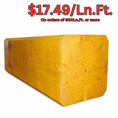 10" x 10" Beveled-Edge Square - Full Log - #174