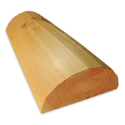 12" Half-Log Trim - Machine Peeled #833