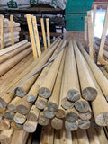 Small Orders - 3" x 8' (Actual length - 7' 11") Round Cedar Deck & Loft Log Rails or Posts (Cut Fee Applies) Limit 6 per customer