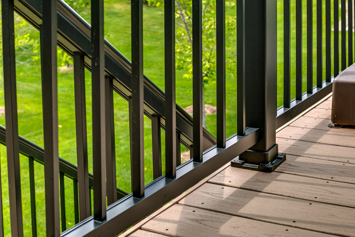 Baluster Railing System Aluminum Baluster Railing Systems – Log Home Mart