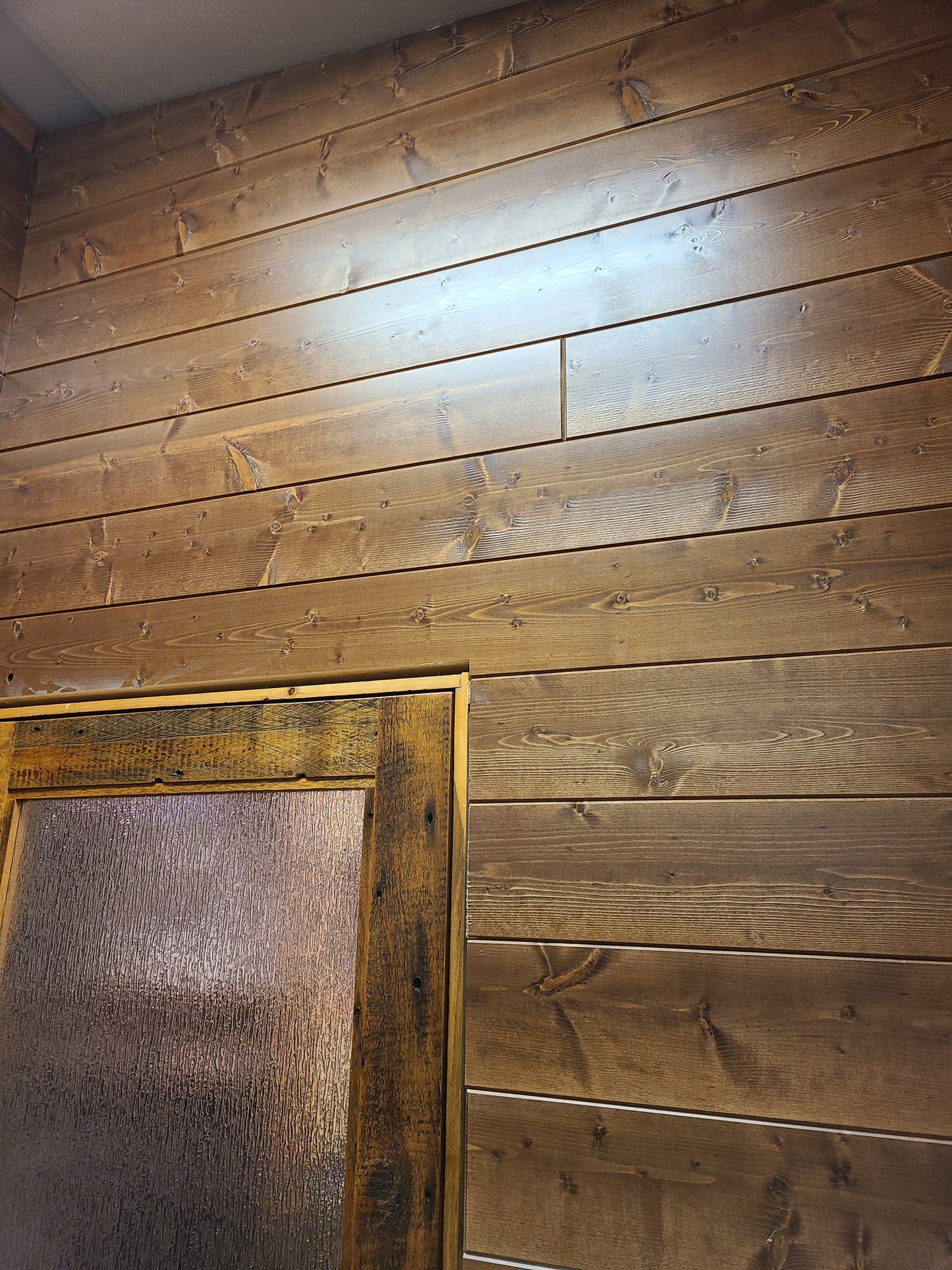 Clearance: Pre-Finished 1x8 Tongue and Groove Siding – “Rustic Chestnut” Premium Wood Paneling
