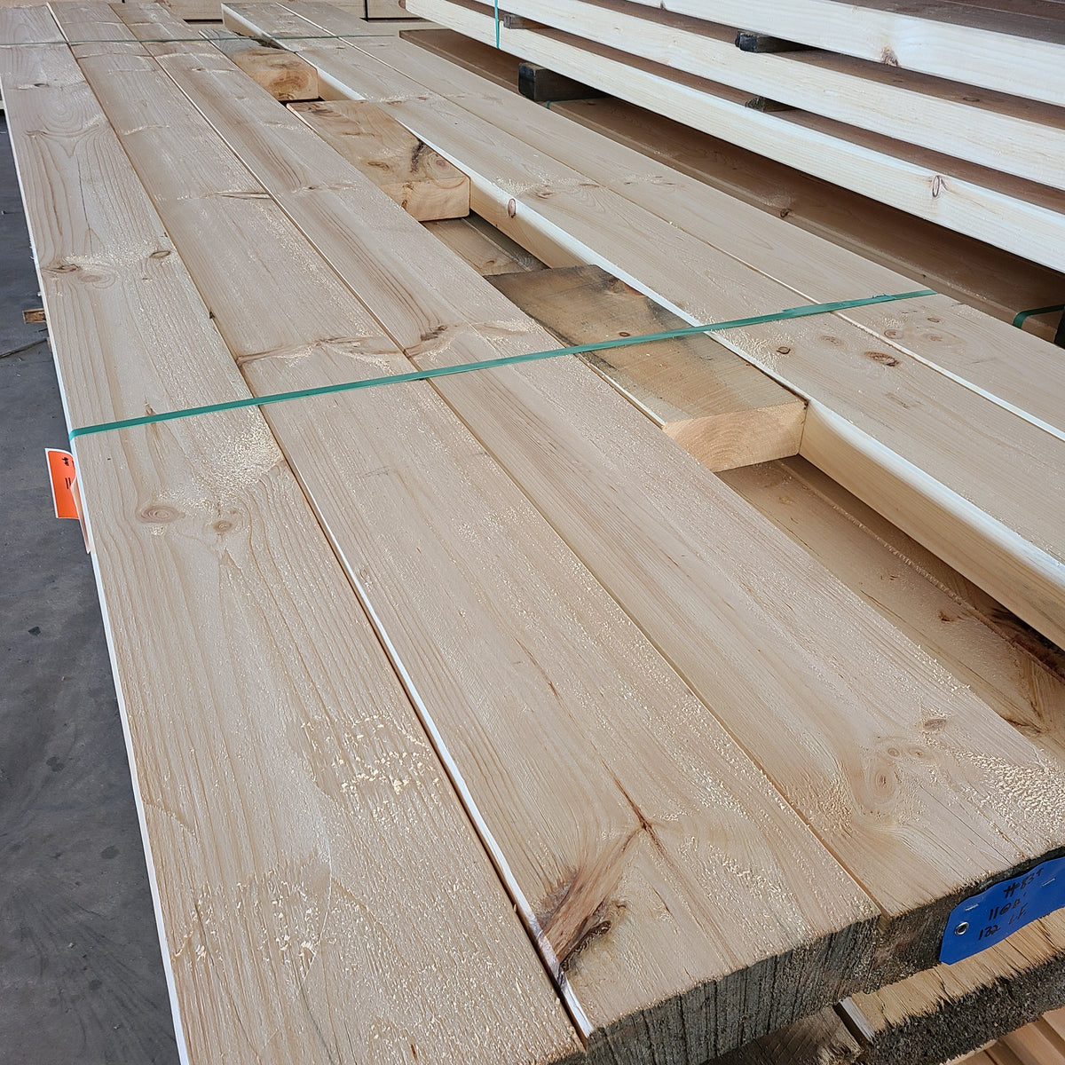3" x 8" Milled White Pine Timbers - #836